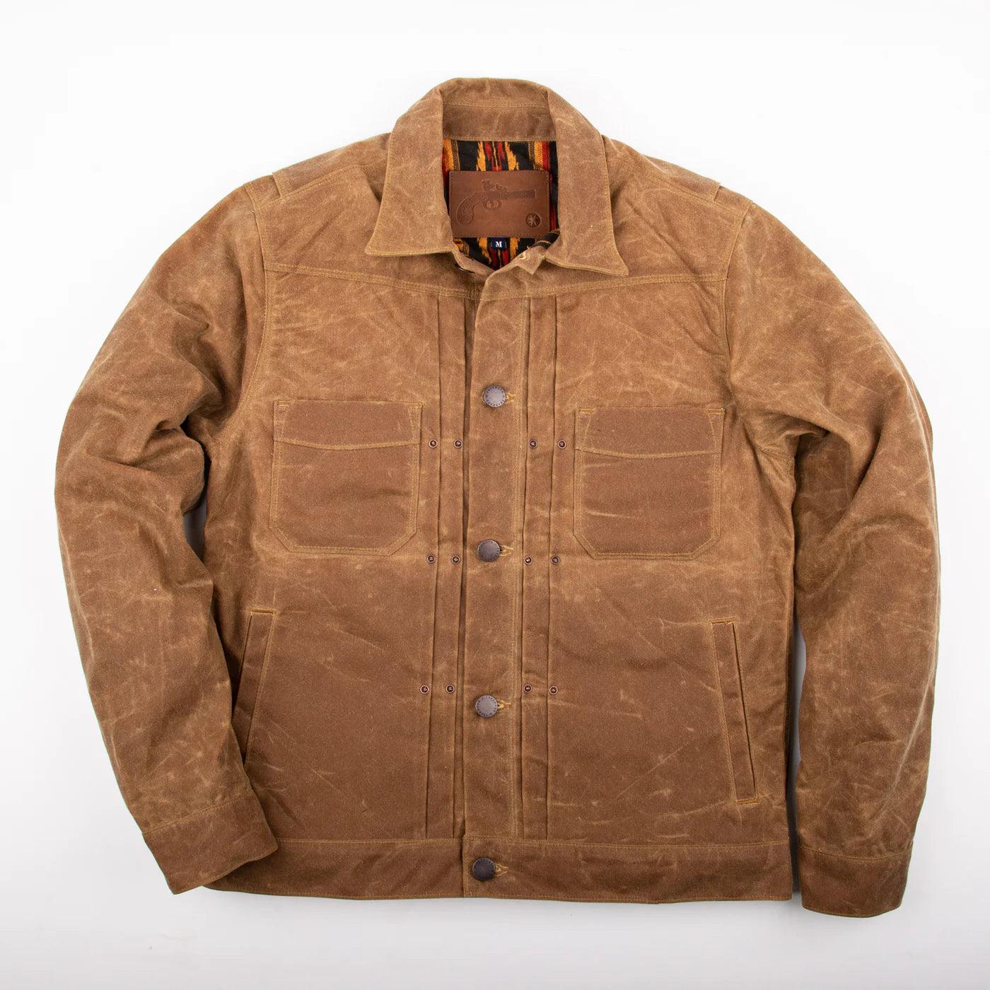 Freenote Cloth RJ-1 Riders Jacket Waxed Canvas - Rust - Guilty Party