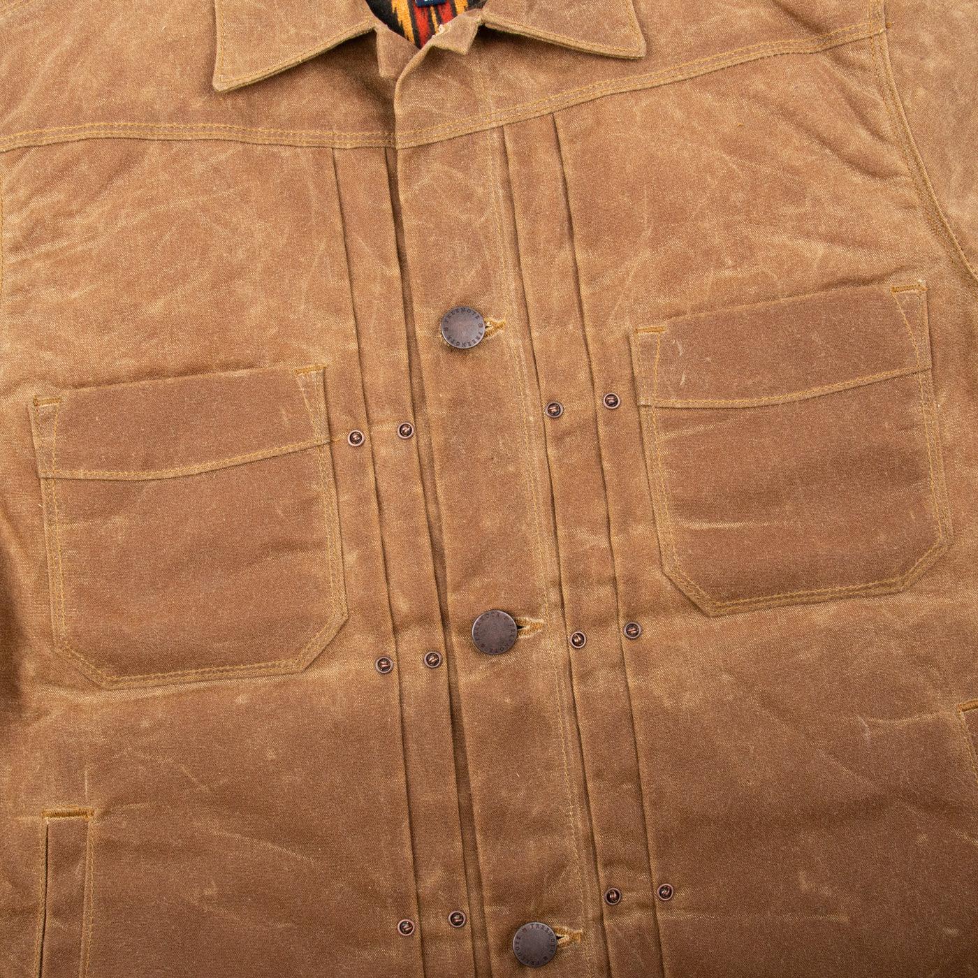 Freenote Cloth RJ-1 Riders Jacket Waxed Canvas - Rust - Guilty Party