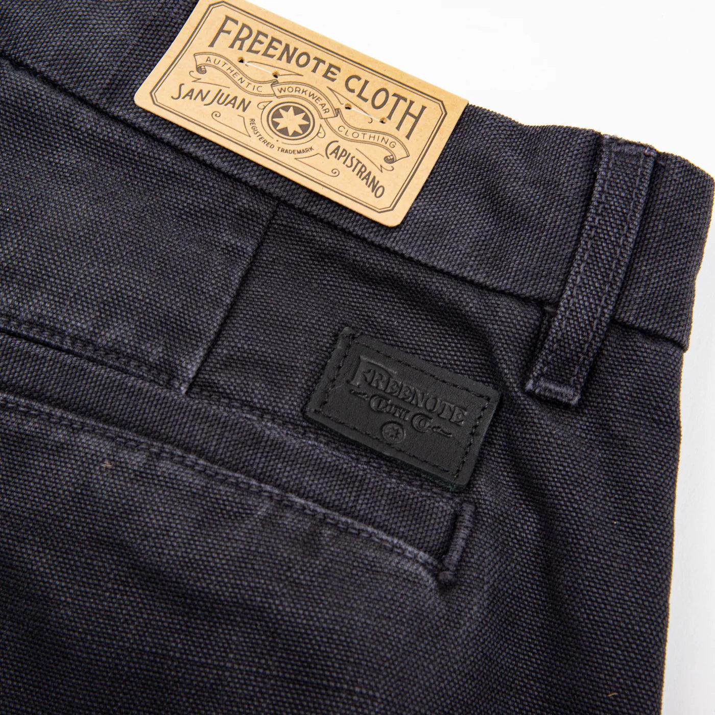 Freenote Cloth Workers Chino 14oz Slub Slim Fit - Black - Guilty Party