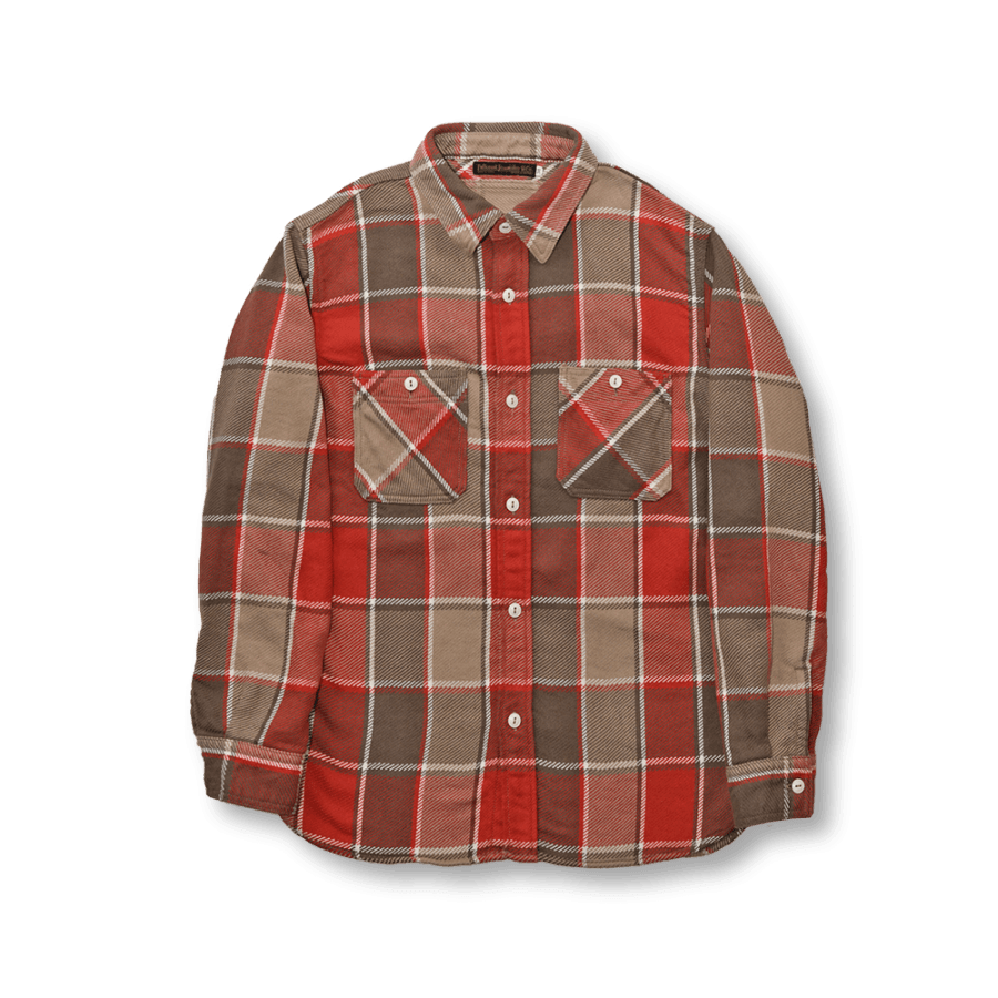 Fullcount Original Check Cotton Flannel - Red / Beige - Guilty Party