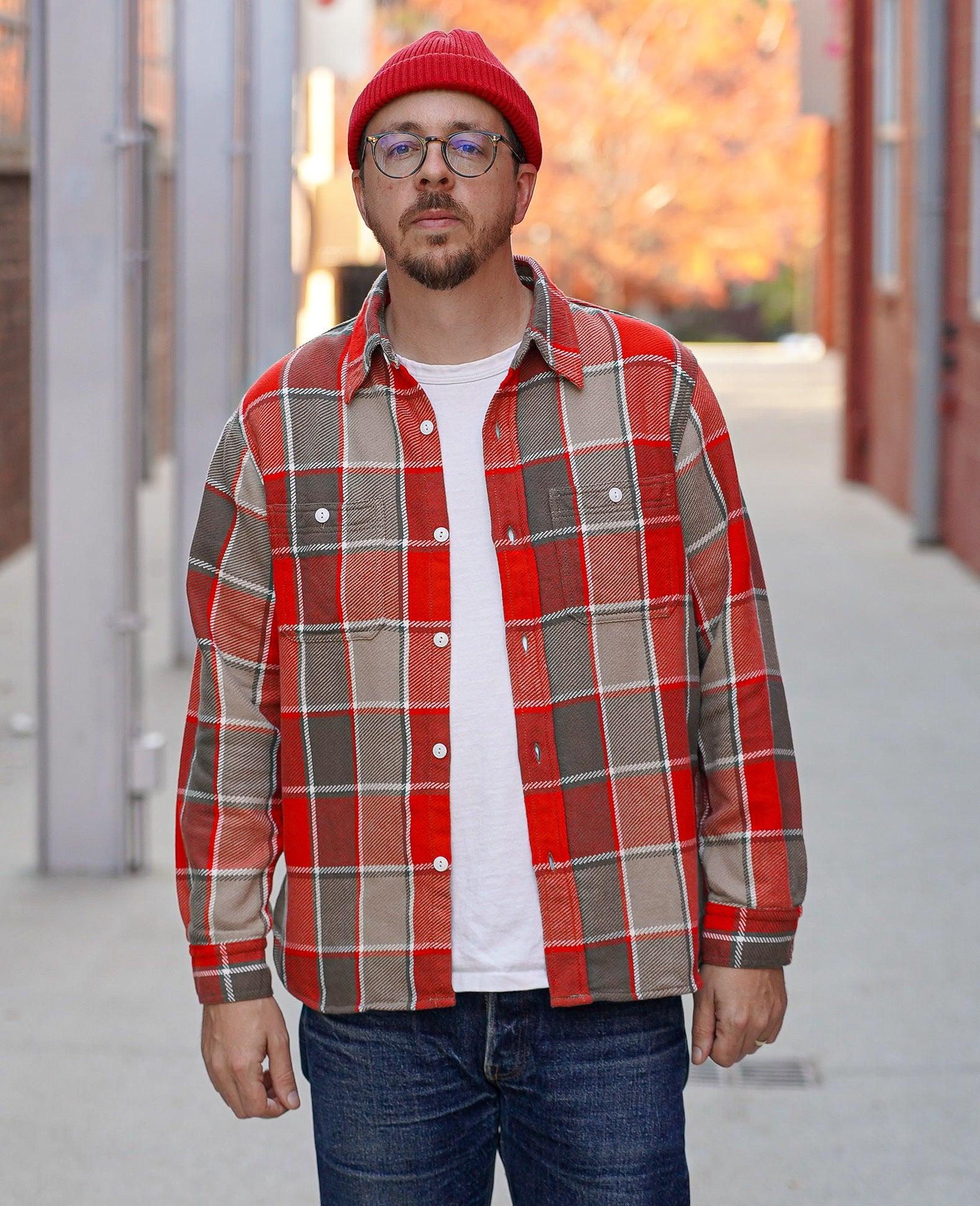 Fullcount Original Check Cotton Flannel - Red / Beige - Guilty Party