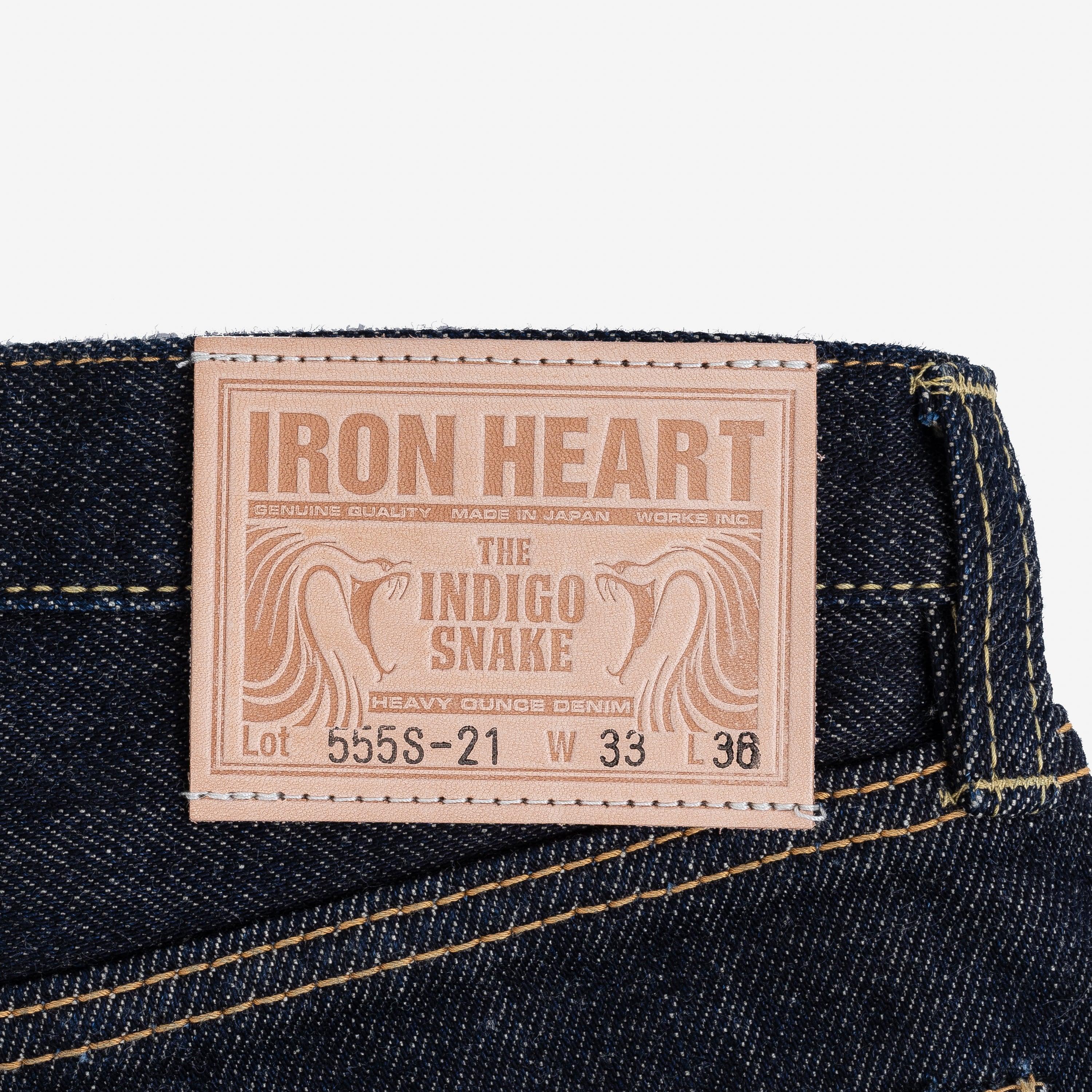 Iron Heart IH-555S-142 14oz Selvedge Denim Super Slim Cut Jeans - Indigo