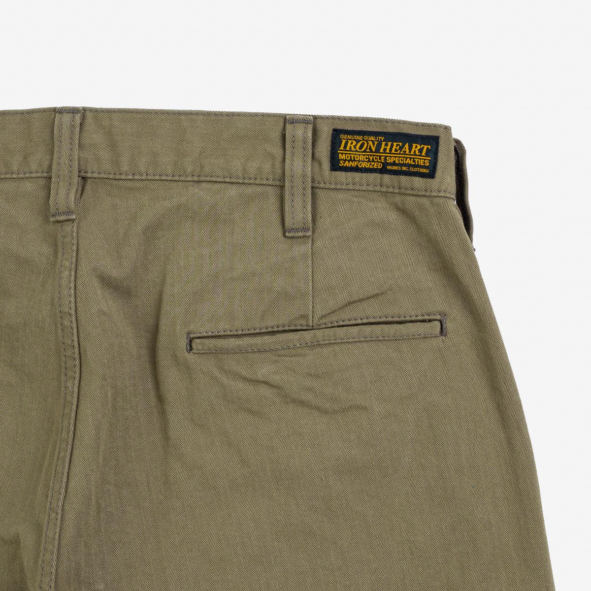 Iron Heart IH-735-KHA 11oz Herringbone Work Pants - Khaki - Guilty Party