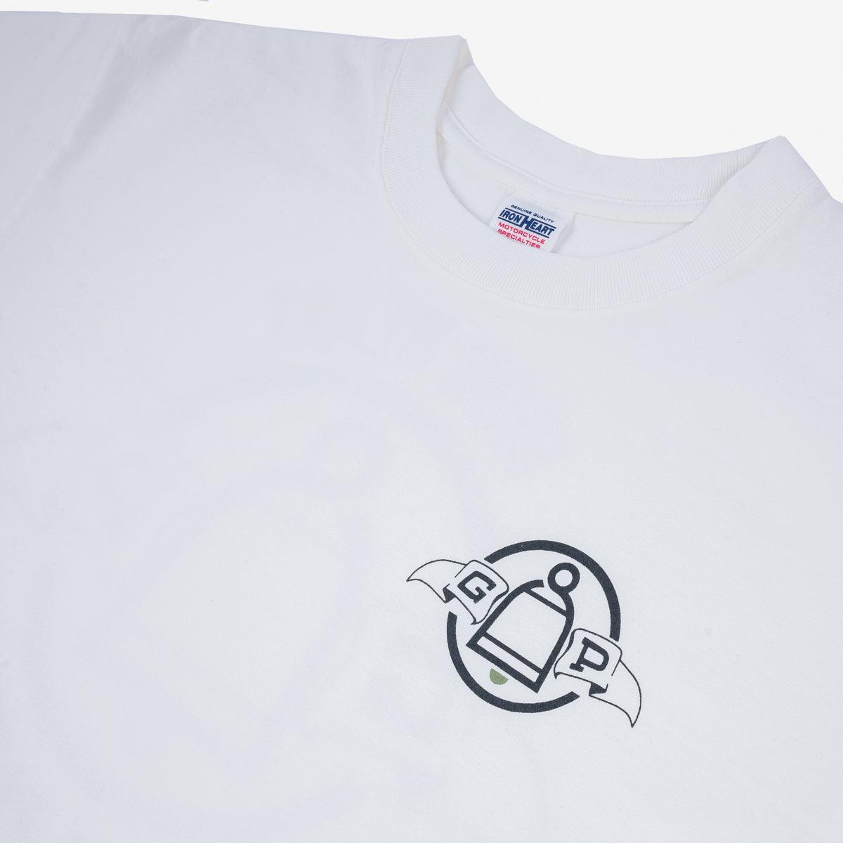 Iron Heart IHPT-GP-WHT 7.5oz Guilty Party Printed Loopwheel Crew Neck T-Shirt - White - Guilty Party